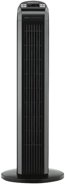 Kambrook 77cm Arctic Black Tower Fan with Remote